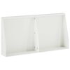 vidaXL St&ouml;dv&auml;gg 2 st 40 x 12 x 30 cm St&aring;l Vit