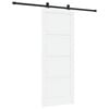 vidaXL Skjutd&ouml;rr ORKDAL 83 x 211 cm Konstruerat tr&auml; Vit och svart