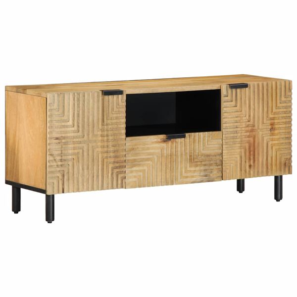 vidaXL TV-b&auml;nk brun 105x33x46 cm massivt tr&auml; mango