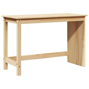 vidaXL Skrivbord Brun 112 x 50 x 75 cm Massiv furu