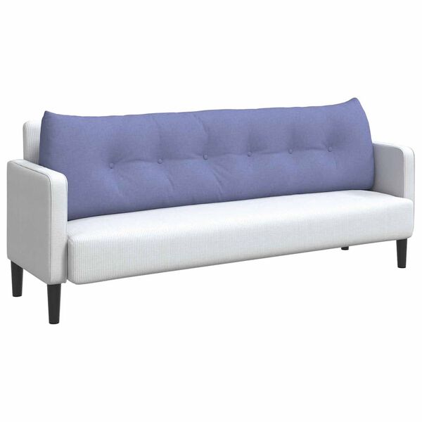 vidaXL Ryggkudde Jeansbl&aring; 180 x 24 x 50 cm tyg