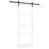vidaXL Skjutd&ouml;rr ORKDAL Vit och svart 93 x 232 cm