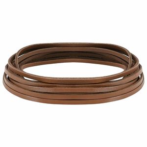 vidaXL L&auml;derrem 1 Brun 1000 x 0,4 cm L&auml;der