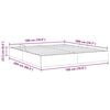 vidaXL F&ouml;rvaringss&auml;ng med madrass Gr&aring; 180 x 200 cm Konstl&auml;der
