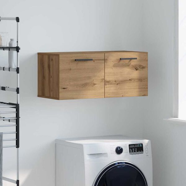 vidaXL Väggskåp artisan ek 80 x 36.5 x 35 cm Konstruerat trä