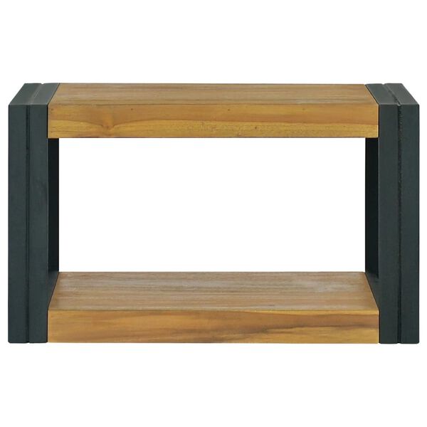 vidaXL V&auml;ggmonterat badrumssk&aring;p 60x45x35 cm massiv teak