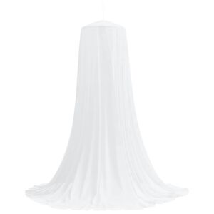 vidaXL Myggn&auml;t f&ouml;r s&auml;ng 3 st 156 mesh Vit ⌀56 x 220 cm Polyester