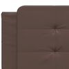 vidaXL Bed Frame without Mattress "Zadar" Brown 200x200 cm Faux Leather