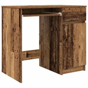 vidaXL Skrivbord gammalt tr&auml; 86x49x76 cm konstruerat tr&auml;
