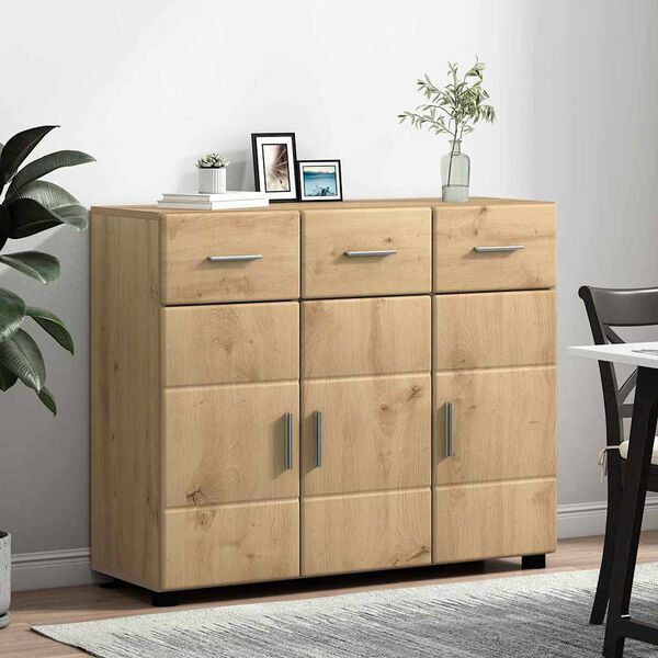 vidaXL Sideboard Artisan Ek 88,5 x 30,5 x 73 cm Konstruerat tr&auml;