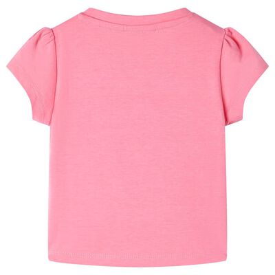 T-shirt för barn klar puderrosa 92