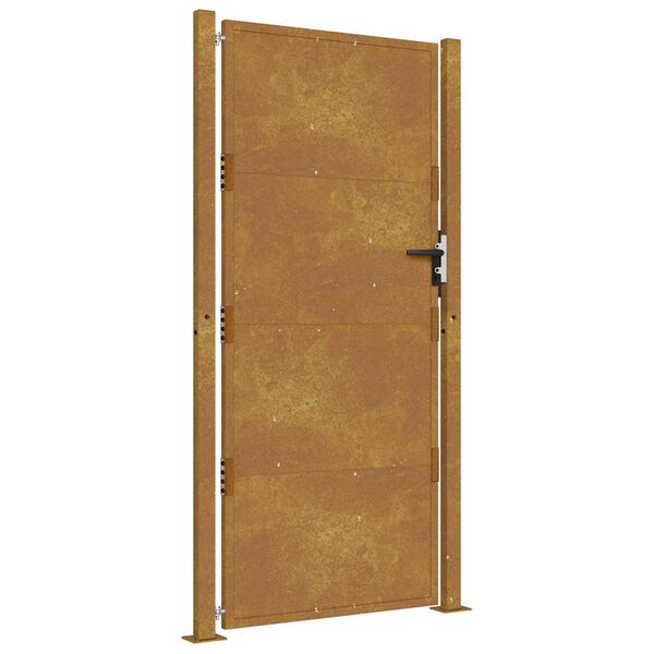 vidaXL Tr&auml;dg&aring;rdsgrind 100x200 cm cortenst&aring;l