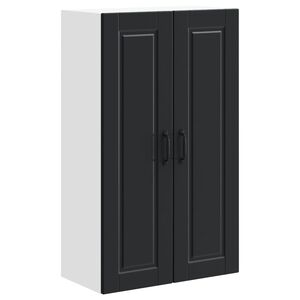 vidaXL K&ouml;kssk&aring;p med hylla Svart 60 x 31 x 100 cm Konstruerat tr&auml;