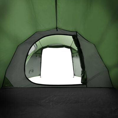 vidaXL Campingtält tunnel 2 personer grön vattentätt