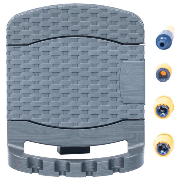 vidaXL Väggmonterad slangvinda med slang plast antracit