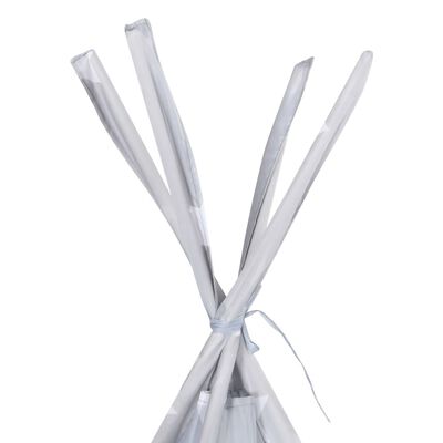 vidaXL Tipitält för barn polyester med väska grå 115x115x160 cm