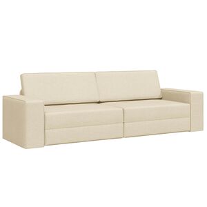 vidaXL Soffs&auml;ng Kr&auml;m 245 x 78 x 77 cm tyg