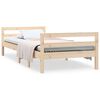 vidaXL S&auml;ngram utan madrass 75x190 cm massiv furu