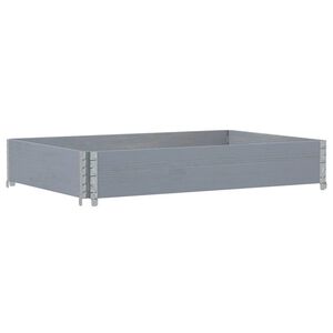 vidaXL Odlingsl&aring;da gr&aring; 120x80 cm massiv furu