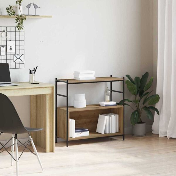 vidaXL Hyllsystem artisan ek 80 x 30 x 78.5 cm Konstruerat tr&auml;