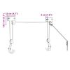 vidaXL Cykellyft med takfäste 57 kg