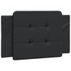 vidaXL Bed Frame without Mattress "Zadar" Black 90x200 cm Faux Leather