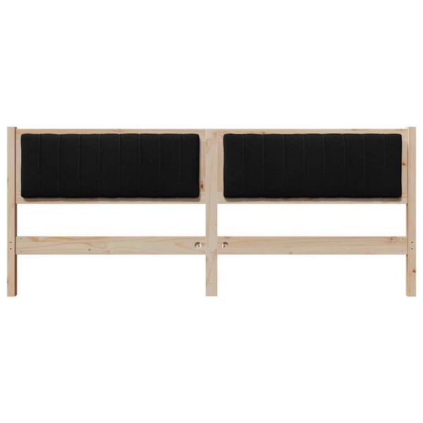 vidaXL Kl&auml;dd s&auml;nggavel med huvudgavel Brun 200 cm Massiv furu