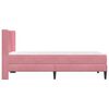 vidaXL S&auml;ngram med madrass Rosa 80 x 200 cm Sammet