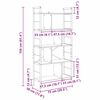 vidaXL Hyllsystem R&ouml;kt ek 75 x 30 x 156 cm Konstruerat tr&auml;