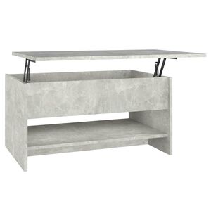 vidaXL Soffbord betonggr&aring; 80x50x40 cm konstruerat tr&auml;