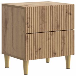 vidaXL Nattduksbord Artisan-ek 43 x 34,5 x 48 cm Konstruerat tr&auml;