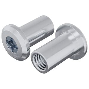 vidaXL L&aring;smutter 2 st Silver M6 x 15 mm St&aring;l
