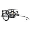 vidaXL Cykelvagn 130x73x48,5 cm st&aring;l svart