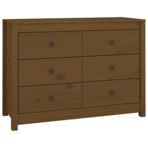 vidaXL Sidosk&aring;p honungsbrun 100x40x72 cm massiv furu