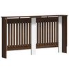vidaXL Radiatorlock Brun Ek 152 x 19 x 81,5 cm Konstruerat trä