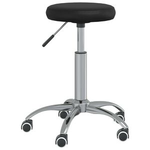 vidaXL Massagepall konstl&auml;der svart