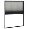 vidaXL Plisserat insektsn&auml;t f&ouml;r f&ouml;nster aluminium antracit 60x80cm