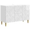 vidaXL Sideboard Vit h&ouml;gglans 89 x 34,5 x 60 cm Konstruerat tr&auml;