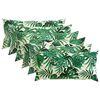 vidaXL Kudd&ouml;verdrag 6 st HEERLEN Bladm&ouml;nster 40 x 80 cm Polyester