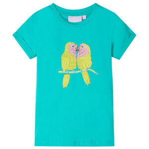 vidaXL T-shirt f&ouml;r barn mintgr&ouml;n 116