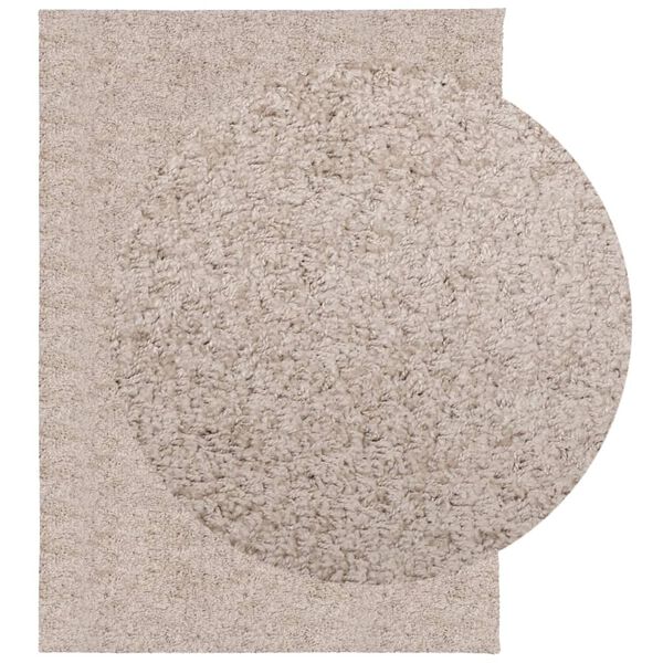 vidaXL Ryamatta PAMPLONA l&aring;ng lugg modern beige 240x340 cm