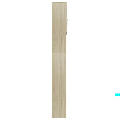 vidaXL Tvättmaskinsskåp sonoma-ek 64x25,5x190 cm konstruerat trä