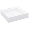 vidaXL Handfat 50x50x12,3 cm mineralgjuten vit