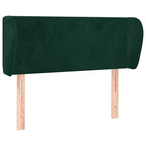 vidaXL S&auml;nggavel med kanter m&ouml;rkgr&ouml;n 83x23x78/88 cm sammet