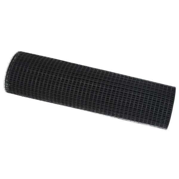 vidaXL Svetsat trådstängsel Grå 0.8 x 50 m Stål