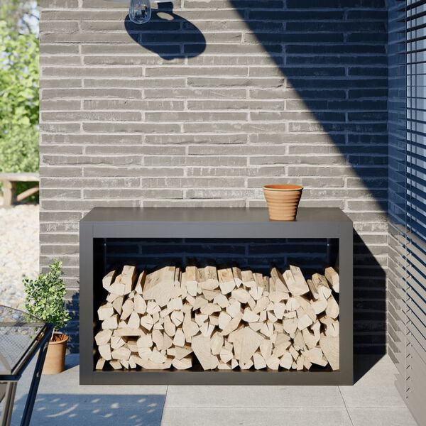 vidaXL Vedst&auml;ll antracit 100x40x60 cm st&aring;l