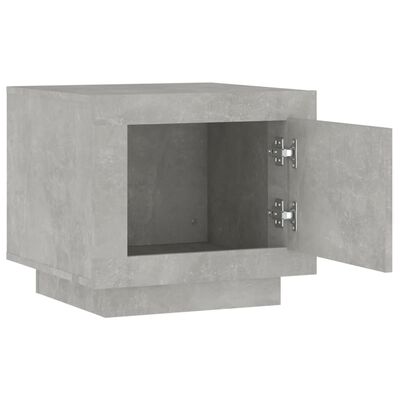 vidaXL Soffbord betonggrå 51x50x45 cm konstruerat trä