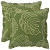 vidaXL Kudd&ouml;verdrag 2 st HOUTEN Bladdesign 30 x 30 cm Polyester