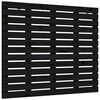 vidaXL V&auml;ggmonterad huvudgavel svart 141x3x91,5 cm massiv furu