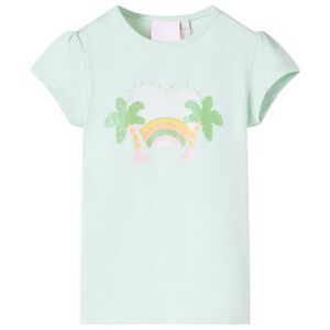T-shirt f&ouml;r barn ljus mintgr&ouml;n 92